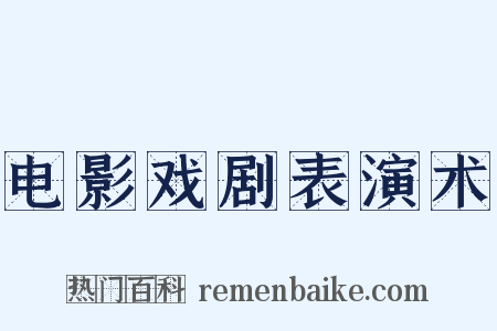 电影戏剧表演术是什么意思的图片